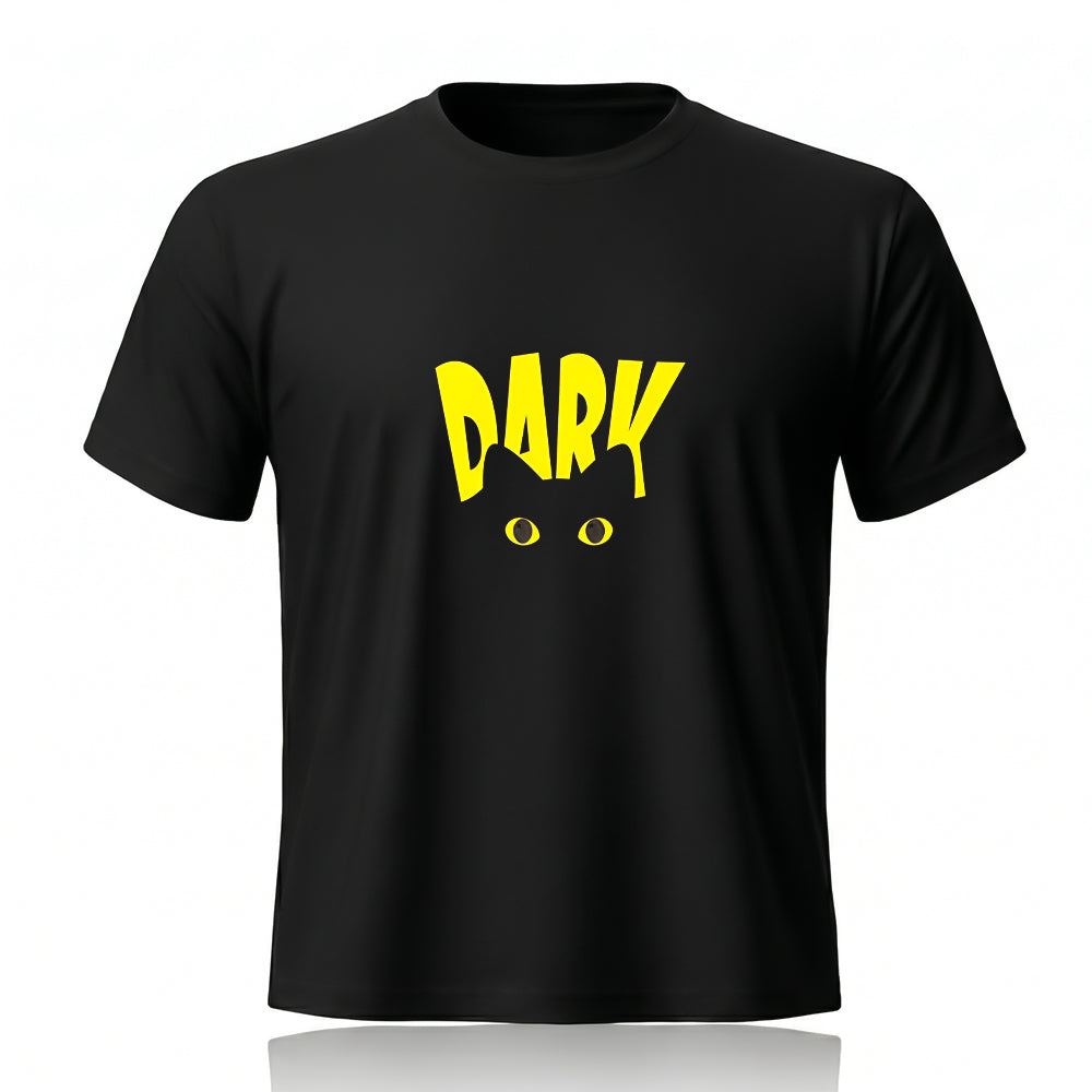 Dark Printed Tee by Rihab