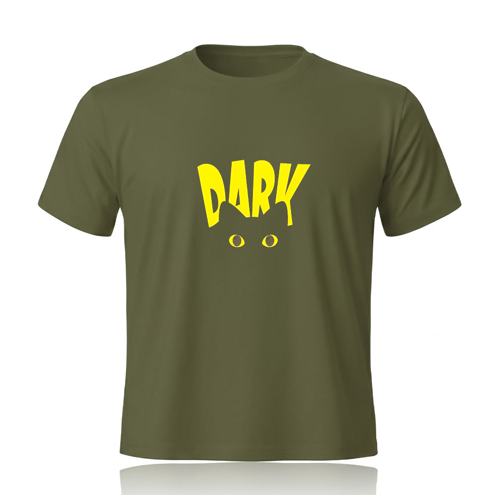 Dark Printed Tee by Rihab