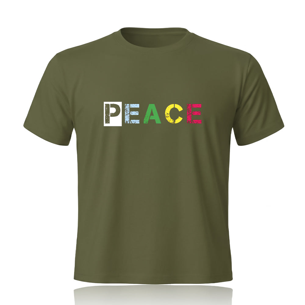 Peace Printed Tee by Rihab