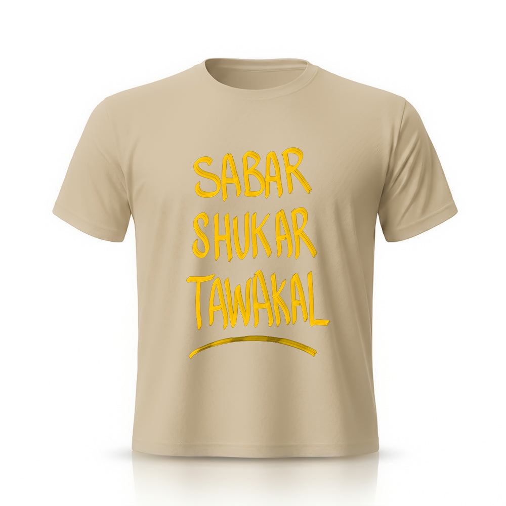 Sabar Shukar Tawakal Printed Tee by Rihab