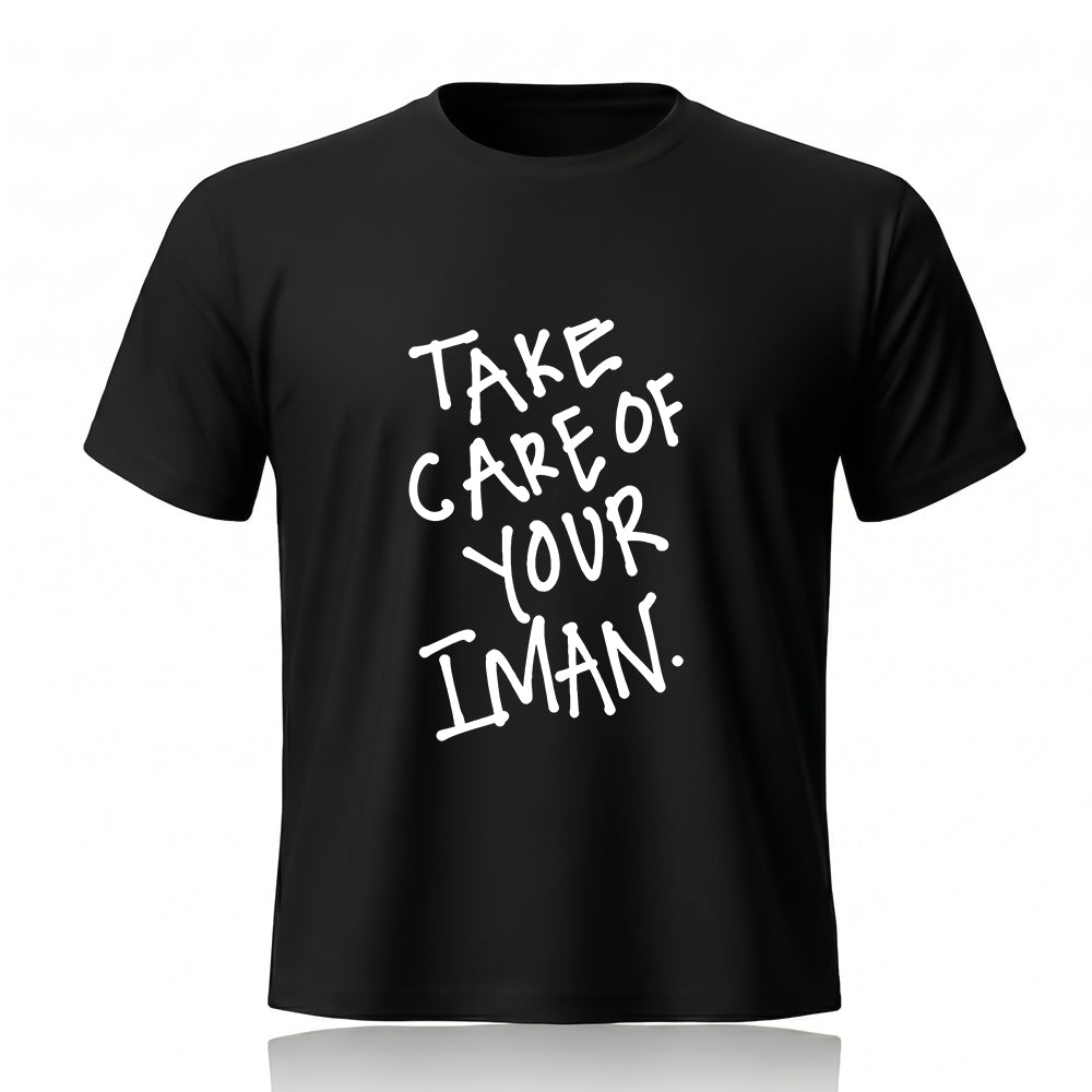 Take Care Of Your Iman Printed Tee by Rihab