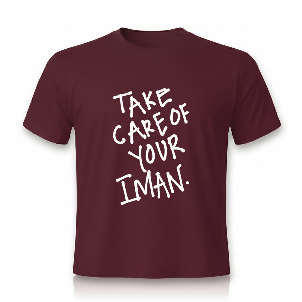 Take Care Of Your Iman Printed Tee by Rihab