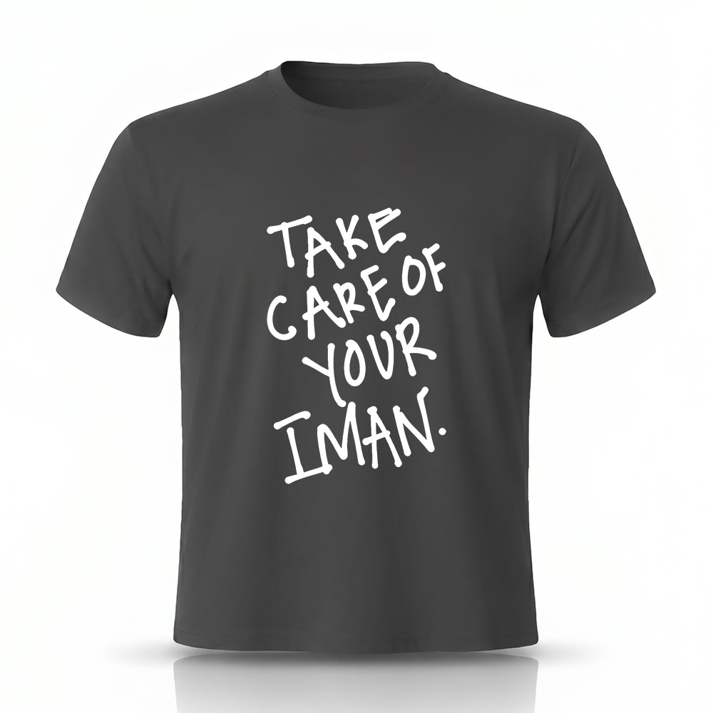Take Care Of Your Iman Printed Tee by Rihab