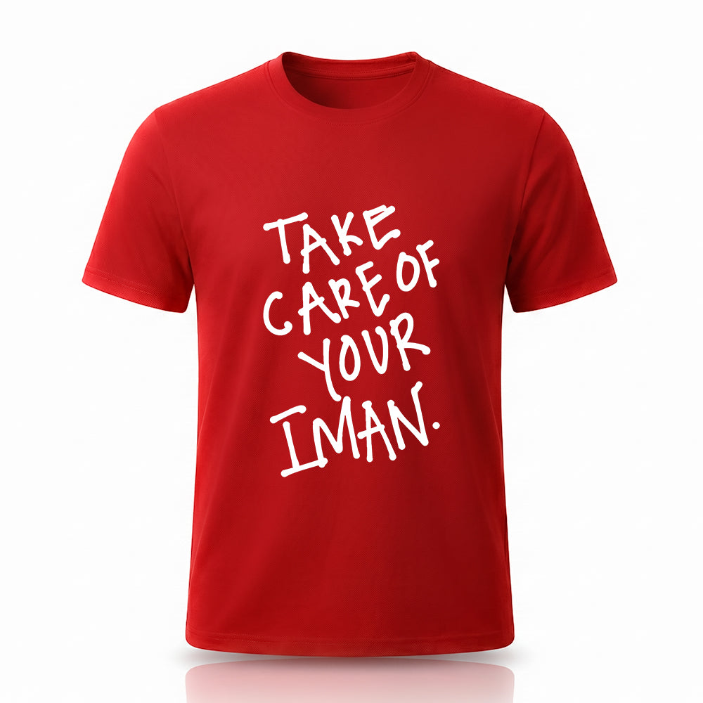 Take Care Of Your Iman Printed Tee by Rihab