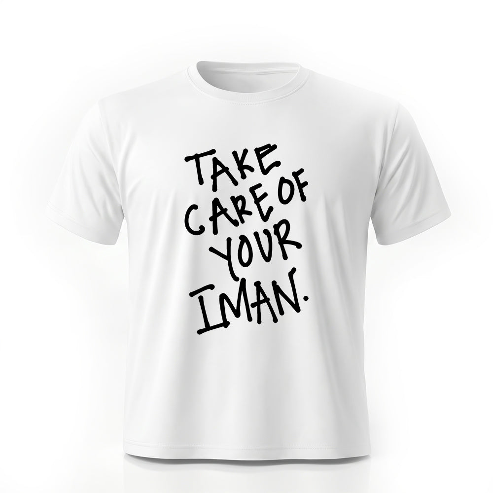 Take Care Of Your Iman Printed Tee by Rihab