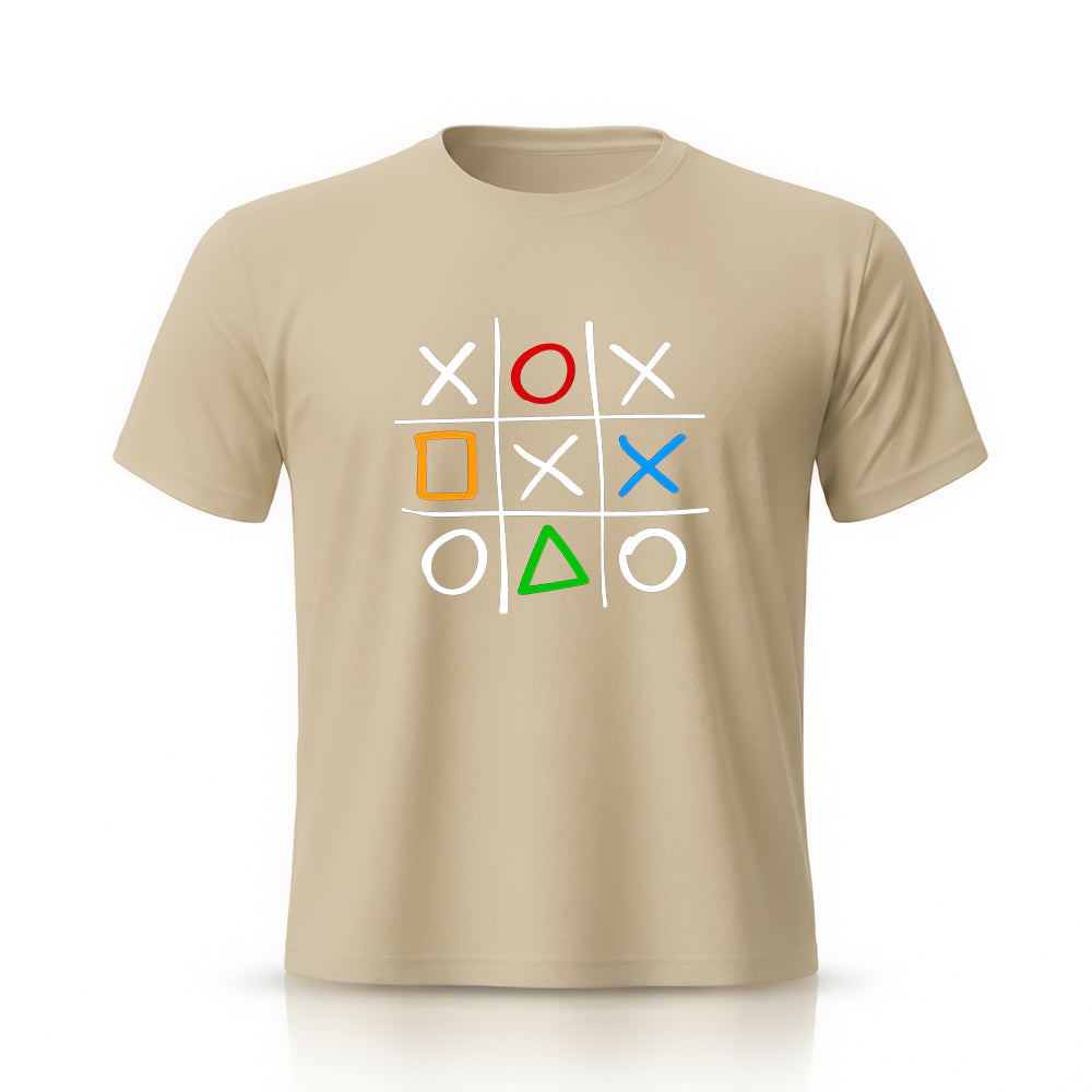 Check & Cross Graphic Tee by Rihab