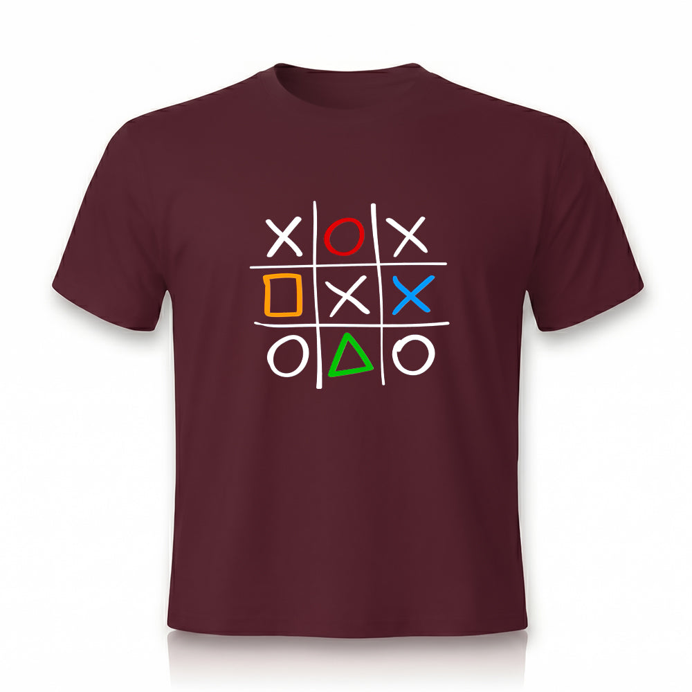 Check & Cross Graphic Tee by Rihab