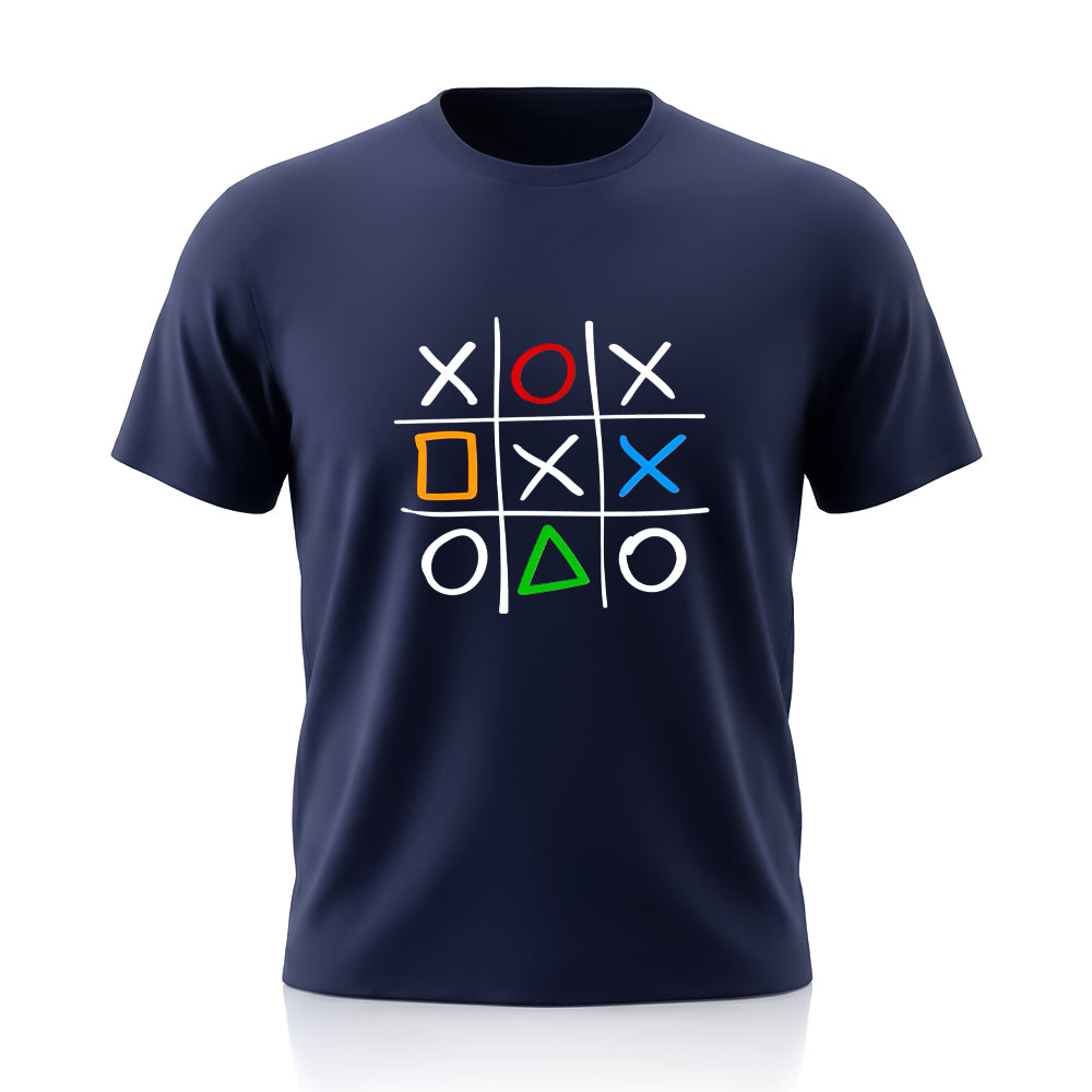 Check & Cross Graphic Tee by Rihab