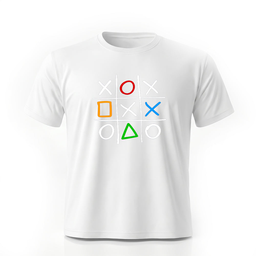 Check & Cross Graphic Tee by Rihab